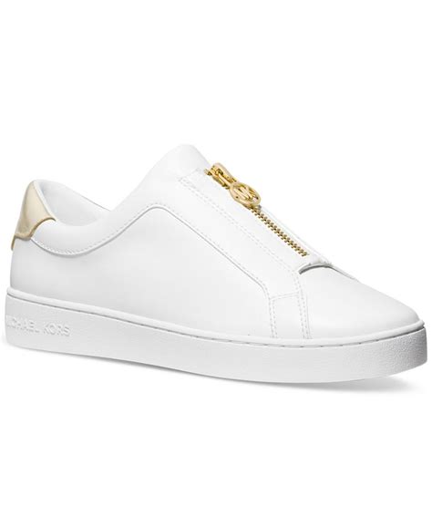 michael michael kors women's keaton zip slip on sneakers|Michael Kors mesh sneakers.